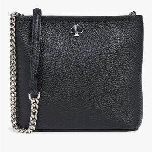 Kate Spade Dark Navy Crossbody Bag with Textured Leather
